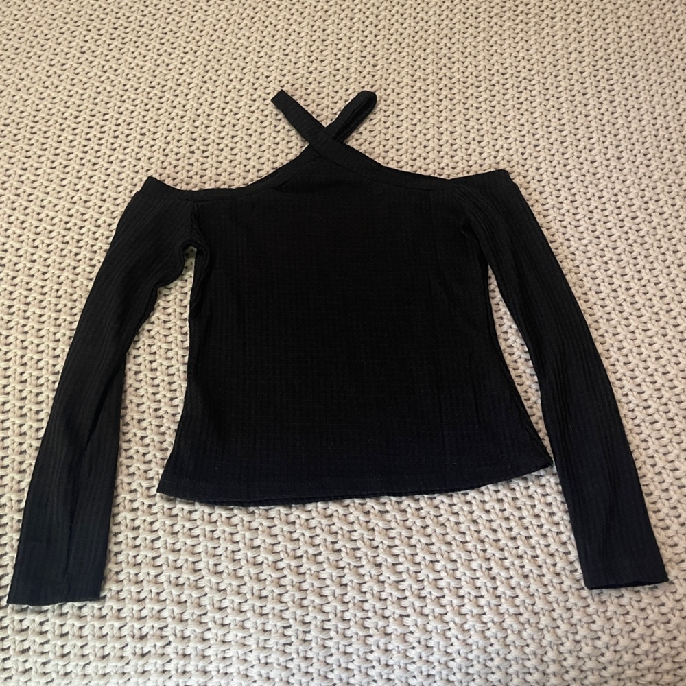 EUC Black CrissCross Off the Shoulder Top